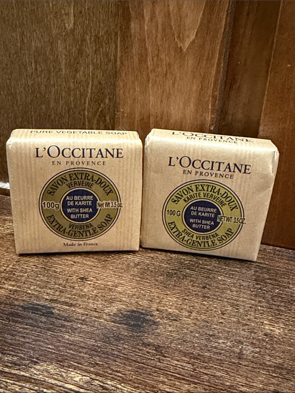 L'OCCITANE Natural Beige Verbena Shea Butter Extra-Gentle Soaps